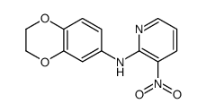 N-(2,3-dihydro-1,4-benzodioxin-6-yl)-3-nitropyridin-2-amine结构式