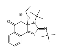 4-bromo-3-tert-butyl-2-tert-butylimino-3a-ethoxy-2,3,3a,4-tetrahydro-naphtho[1,2-d]imidazol-5-one Structure