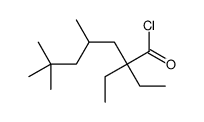 2,2-diethyl-4,6,6-trimethylheptanoyl chloride Structure