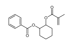 [2-(2-methylprop-2-enoyloxy)cyclohexyl] benzoate结构式
