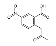 5-nitro-2-(2-oxopropyl)benzoic acid Structure