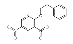 3,5-dinitro-2-(2-phenylethoxy)pyridine结构式