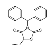 3-benzhydryl-5-ethyl-2-sulfanylidene-1,3-thiazolidin-4-one Structure