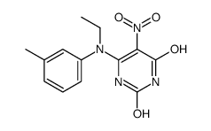 6-(N-ethyl-3-methylanilino)-5-nitro-1H-pyrimidine-2,4-dione结构式