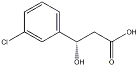 (S)-3-(3-Chlorophenyl)-3-hydroxypropanoic acid structure