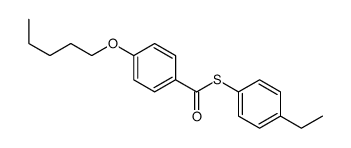 S-(4-ethylphenyl) 4-pentoxybenzenecarbothioate结构式
