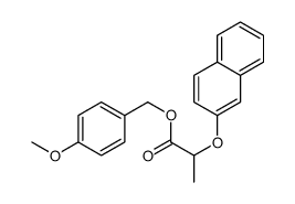 (4-methoxyphenyl)methyl 2-naphthalen-2-yloxypropanoate结构式