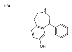 5-phenyl-2,3,4,5-tetrahydro-1H-3-benzazepin-7-ol,hydrobromide Structure