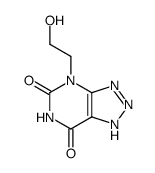 4-(2-hydroxy-ethyl)-1,4-dihydro-[1,2,3]triazolo[4,5-d]pyrimidine-5,7-dione结构式