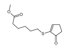methyl 6-(5-oxocyclopenten-1-yl)sulfanylhexanoate结构式