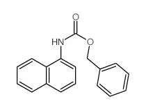 Carbamicacid, N-1-naphthalenyl-, phenylmethyl ester结构式