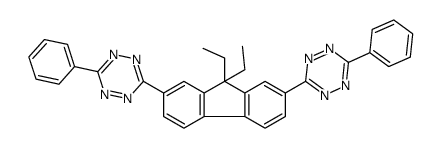 3-[9,9-diethyl-7-(6-phenyl-1,2,4,5-tetrazin-3-yl)fluoren-2-yl]-6-phenyl-1,2,4,5-tetrazine结构式