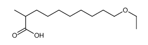 10-ethoxy-2-methyldecanoic acid Structure