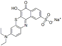 6-Hydroxy-9-(diethylamino)-5-oxo-5H-benzo[a]phenothiazine-2-sulfonic acid sodium salt picture