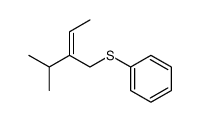 Z-4-Methyl-3-(phenylthio)-pent-2-en结构式