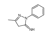 2,4-dihydro-5-methyl-2-phenyl-3H-pyrazol-3-imine结构式