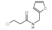 3-chloro-N-(2-furylmethyl)propanamide structure