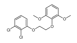 1,2-dichloro-3-[2-(2,6-dimethoxyphenoxy)ethoxy]benzene结构式