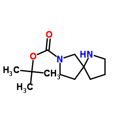 tert-Butyl 2,6-diazaspiro[4.4]nonane-2-carboxylate structure