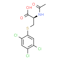 N-acetyl-S-(trichlorophenyl)cysteine structure