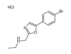 N-[[5-(4-bromophenyl)-1,3-oxazol-2-yl]methyl]ethanamine,hydrochloride Structure