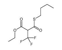 ethyl 2-butylsulfanylcarbonyl-3,3,3-trifluoropropanoate结构式