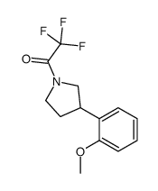 2,2,2-trifluoro-1-[3-(2-methoxyphenyl)pyrrolidin-1-yl]ethanone Structure