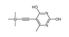 6-methyl-5-(2-trimethylsilylethynyl)-1H-pyrimidine-2,4-dione Structure