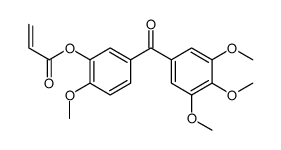 [2-methoxy-5-(3,4,5-trimethoxybenzoyl)phenyl] prop-2-enoate Structure
