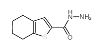 4,5,6,7-tetrahydro-1-benzothiophene-2-carbohydrazide(SALTDATA: FREE)结构式