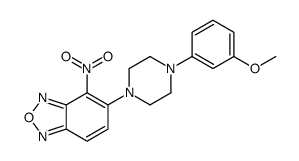 5-[4-(3-methoxyphenyl)piperazin-1-yl]-4-nitro-2,1,3-benzoxadiazole结构式