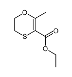5,6-dihydro-2-methyl-1,4-oxathiine-3-carboxylic acid ethyl ester Structure