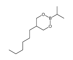 5-hexyl-2-propan-2-yl-1,3,2-dioxaborinane结构式