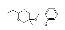 5-[(2-chlorophenyl)methoxy]-5-methyl-2-propan-2-yl-1,3-dioxane Structure