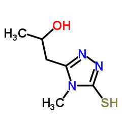5-(2-Hydroxypropyl)-4-methyl-2,4-dihydro-3H-1,2,4-triazole-3-thione Structure