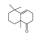 5,5,8a-trimethyl-3,6,7,8-tetrahydro-2H-naphthalen-1-one结构式