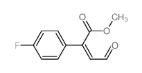 Benzeneacetic acid,4-fluoro-a-(2-oxoethylidene)-, methyl ester structure