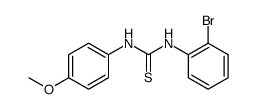 N-(2-bromo-phenyl)-N'-(4-methoxy-phenyl)-thiourea Structure