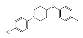 4-[4-(4-methylphenoxy)piperidin-1-yl]phenol Structure