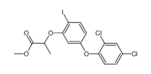 2-[5-(2,4-Dichloro-phenoxy)-2-iodo-phenoxy]-propionic acid methyl ester Structure