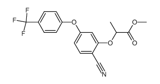 2-[2-Cyano-5-(4-trifluoromethyl-phenoxy)-phenoxy]-propionic acid methyl ester Structure