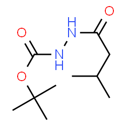 Hydrazinecarboxylic acid, 2-(3-methyl-1-oxobutyl)-, 1,1-dimethylethyl ester结构式