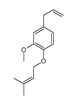 2-methoxy-1-(3-methylbut-2-enoxy)-4-prop-2-enylbenzene结构式