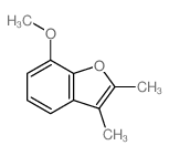 7-methoxy-2,3-dimethyl-benzofuran结构式