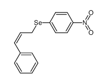 (Z)-(4-nitrophenyl)(3-phenylallyl)selane Structure