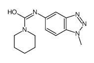 1-Piperidinecarboxamide,N-(1-methyl-1H-benzotriazol-5-yl)-(9CI)结构式