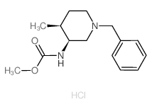 顺式-(1-苄基-4-甲基-哌啶-3-基)-氨基甲酸甲酯结构式