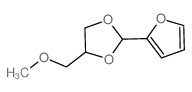 1,3-Dioxolane,2-(2-furanyl)-4-(methoxymethyl)- structure