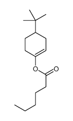 1-Cyclohexen-1-ol, 4-tert-butyl-, hexanoate Structure
