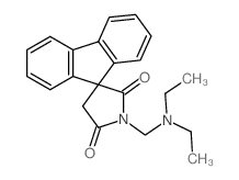 1'-(diethylaminomethyl)spiro[fluorene-9,3'-pyrrolidine]-2',5'-dione Structure